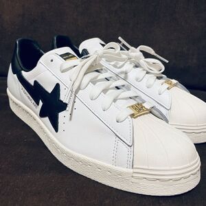 Adidas Superstar 80s Bape A Bathing Ape White/Black GZ8980 Men's Sneakers 12 US